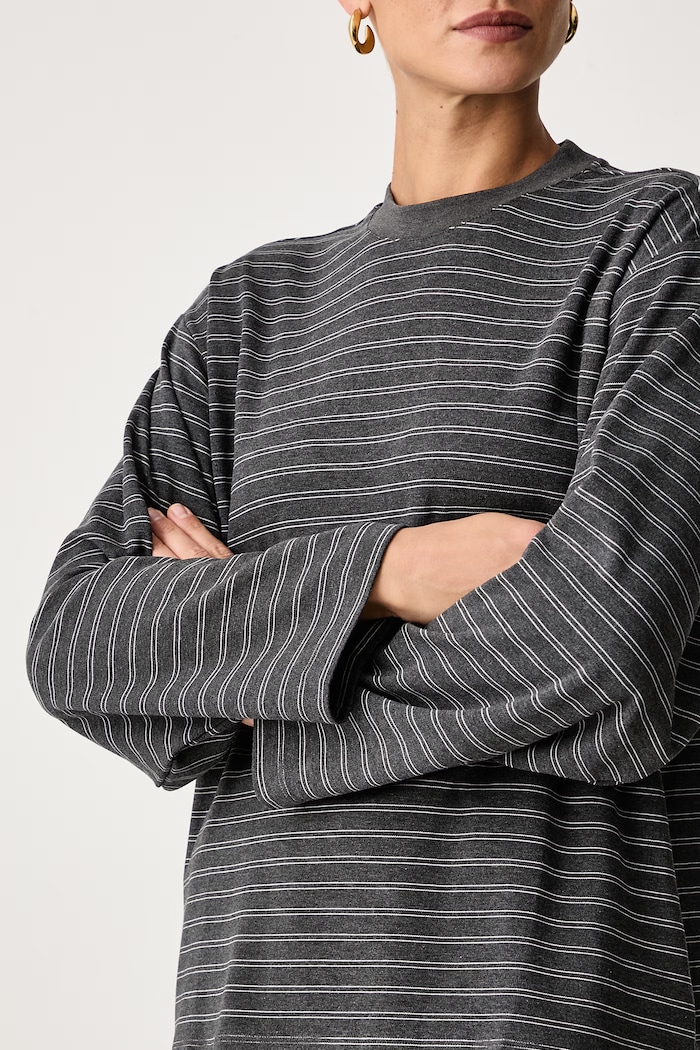 Longsleeve damski z wiskozą Eleh EFW260048 szary