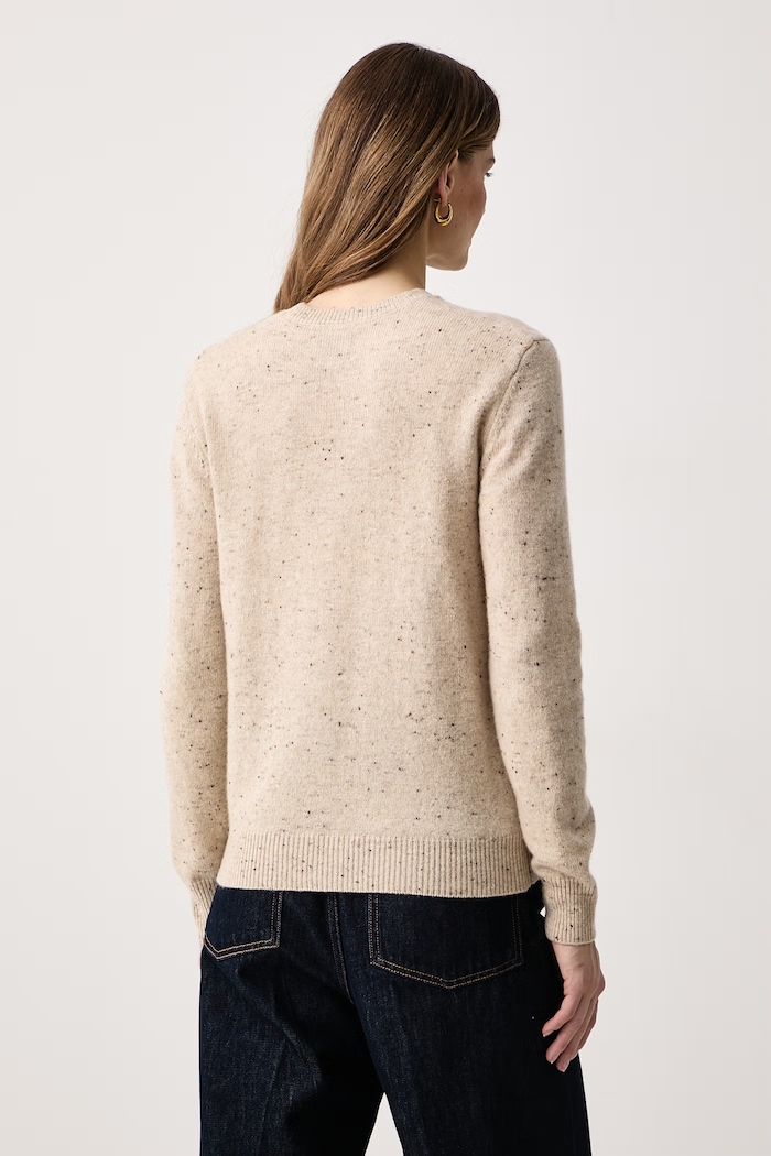 Odzież MC2 Saint Barth Sweter damski z wełną QUE0037 beżowy