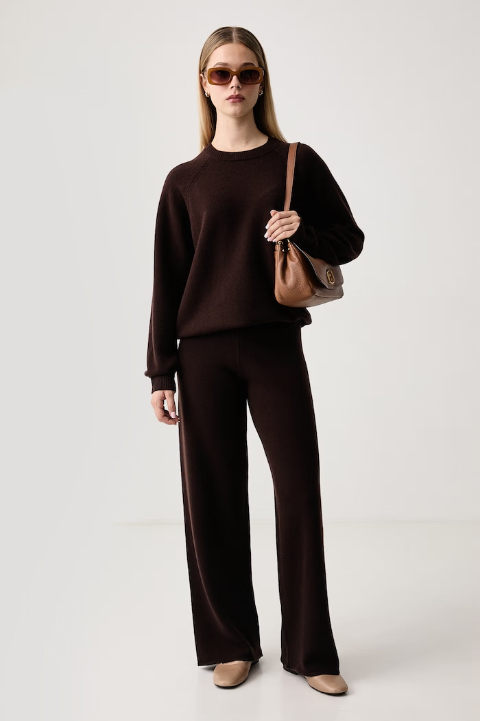 MC2 Saint Barth Sweter damski wełniany DELP001 brązowy AW26