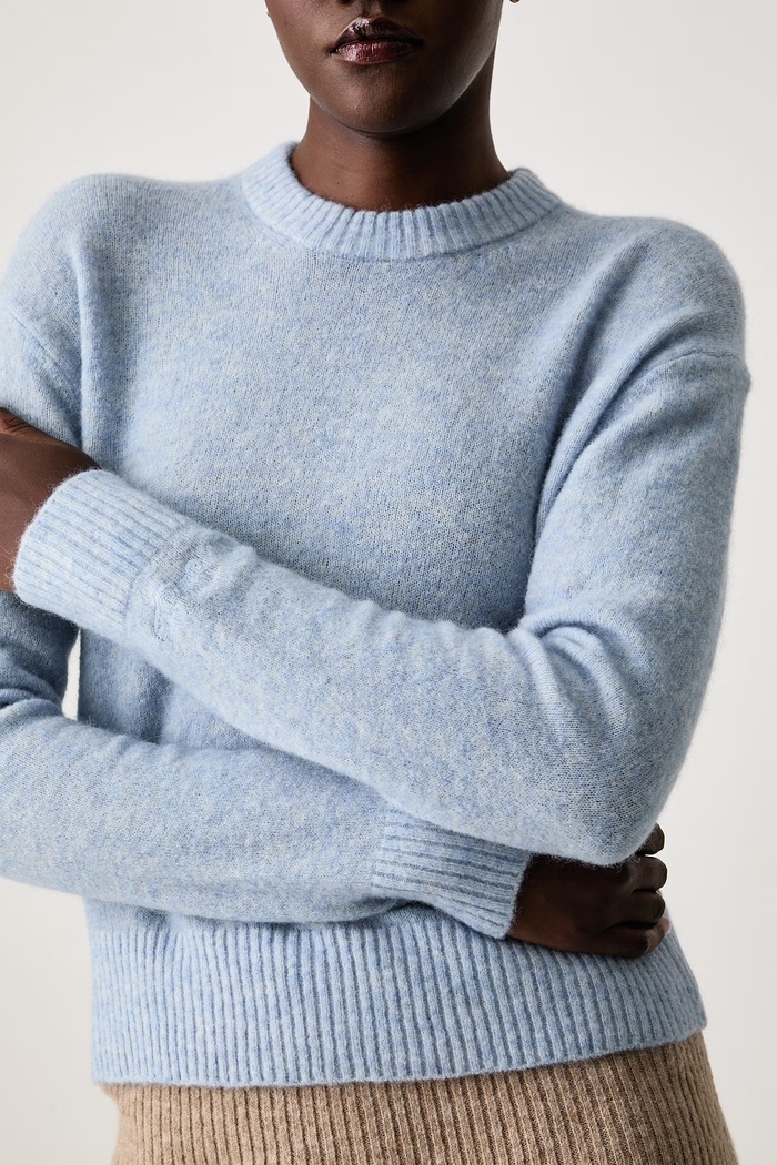 Sweter damski z wełną MC2 Saint Barth CIL0001 niebieski
