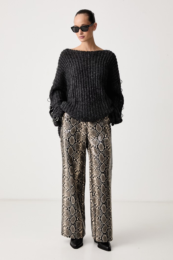 The Ragged Priest Sweter damski RPAW261017KW szary AW26