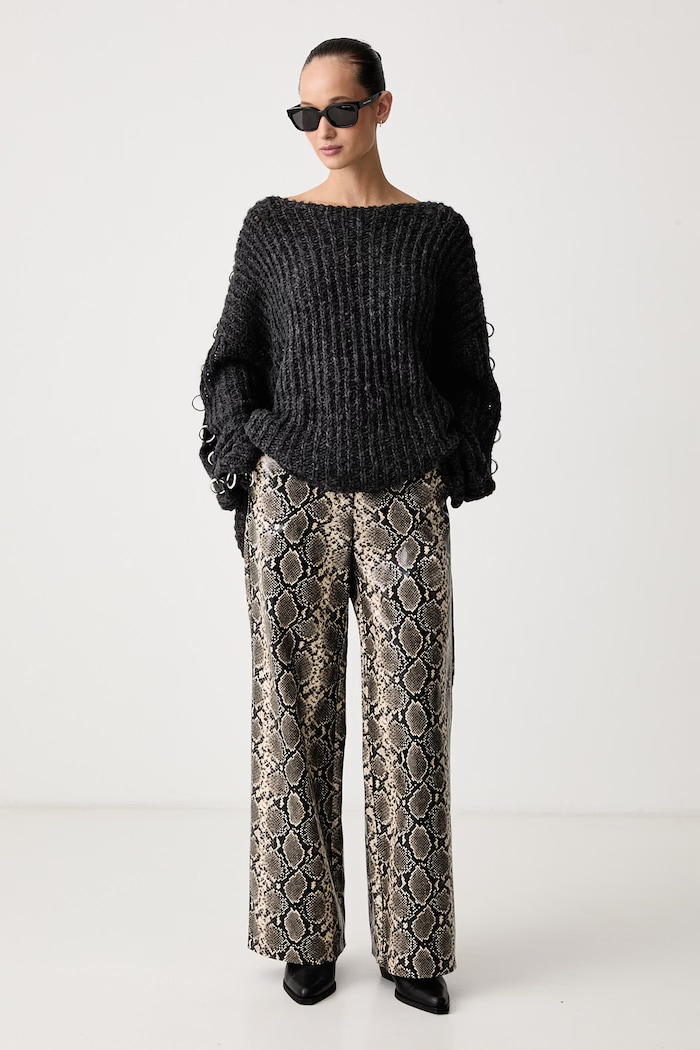 The Ragged Priest Sweter damski RPAW261017KW szary AW26