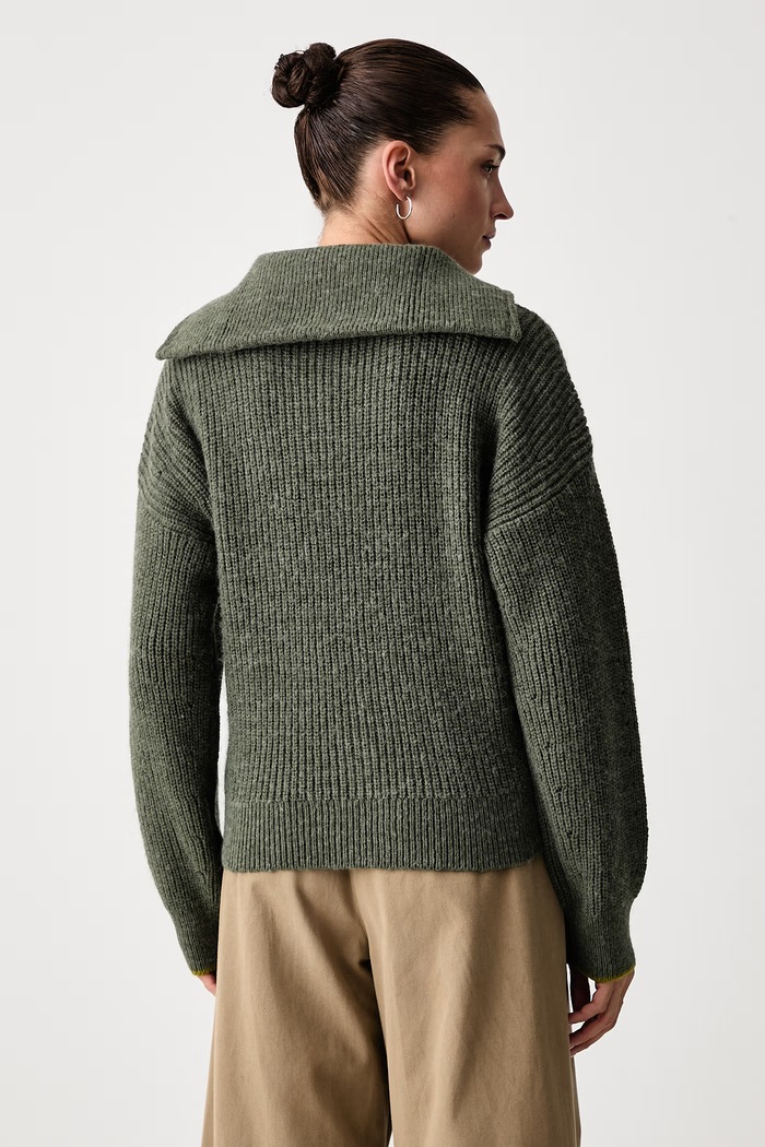 Odzież Scotch & Soda Sweter damski z dodatkiem wełny U9B01784T zielony
