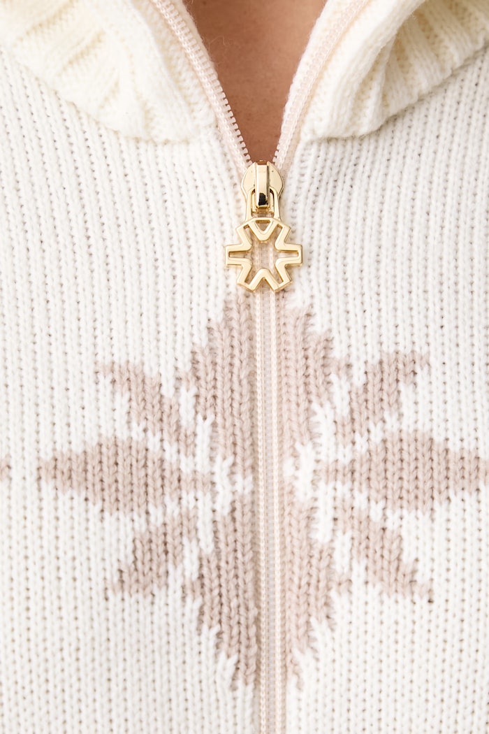 Sweter damski z wełną Blanche Newland beżowy N46926.103