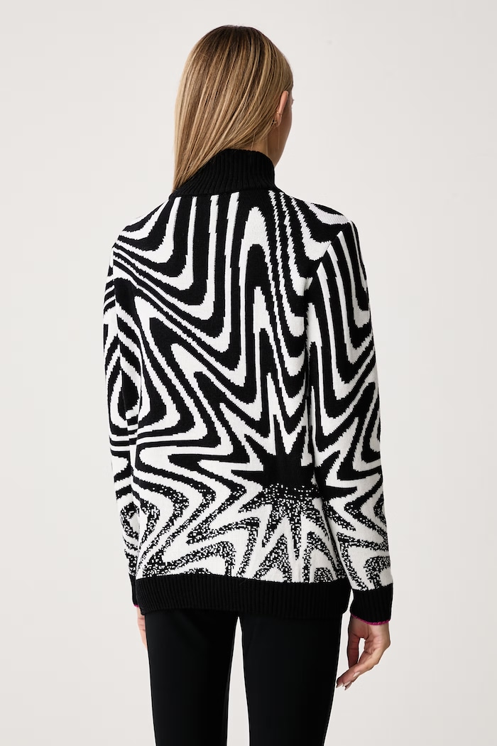Odzież Newland Sweter damski z wełną Glauce N46988.108 czarny
