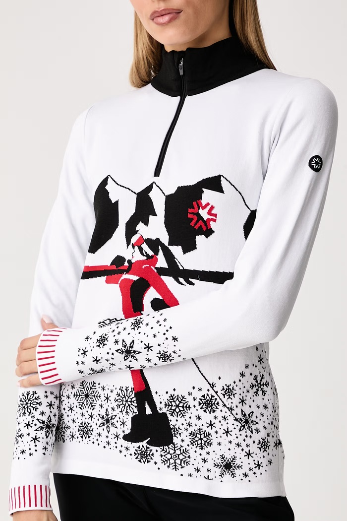 Sweter damski Lysith Newland N47015.91 biały