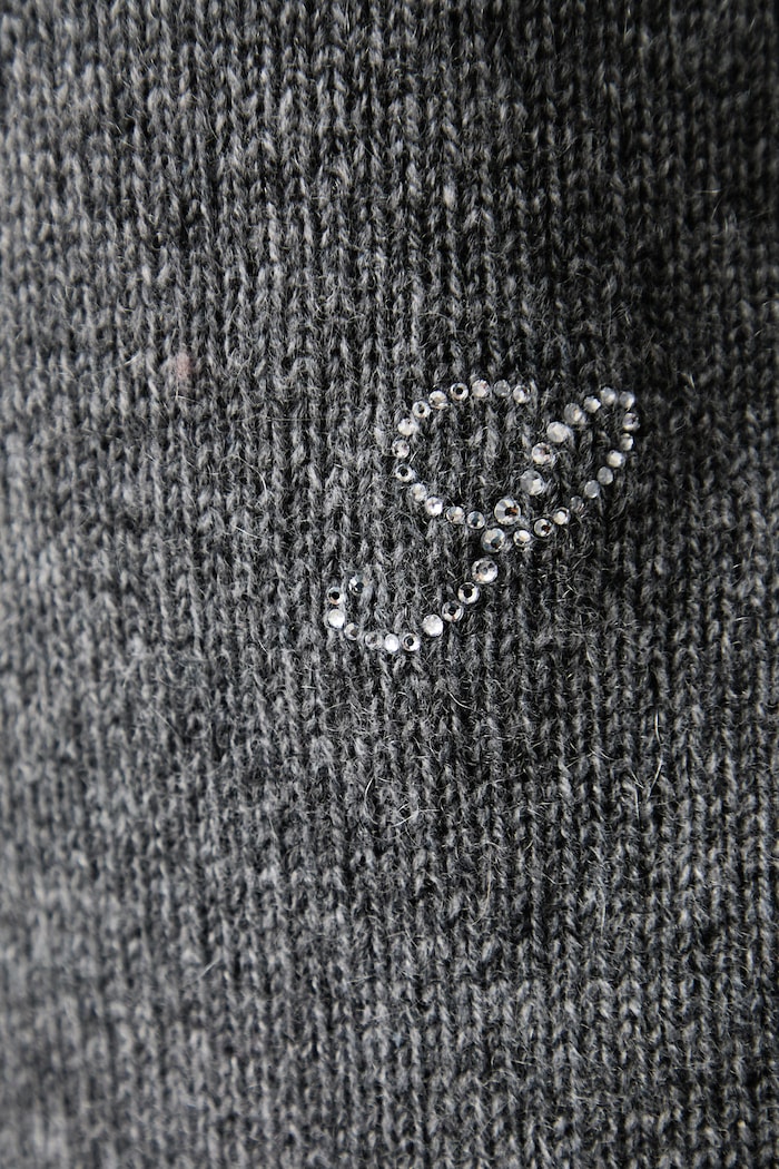 Sporty & Rich S Logo sweter z kaszmirem damski WS01282327GY34
