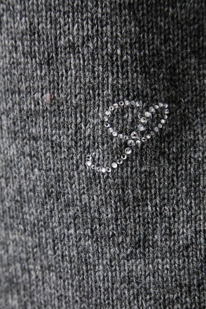 Sporty & Rich S Logo sweter z kaszmirem damski WS01282327GY34