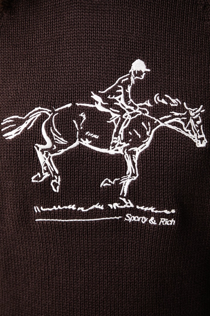 Sporty & Rich Horse sweter bawełniany damski WS11383000BR03
