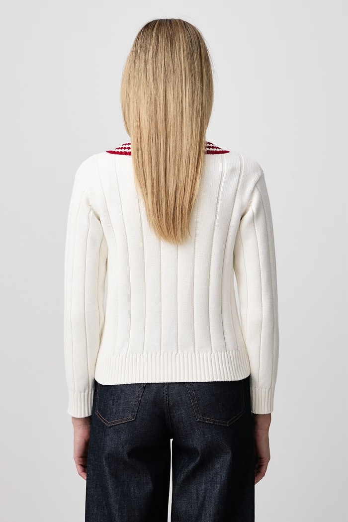 Odzież Sporty & Rich SRC Cricket sweter bawełniany damski WS11585302WH112 beżowy