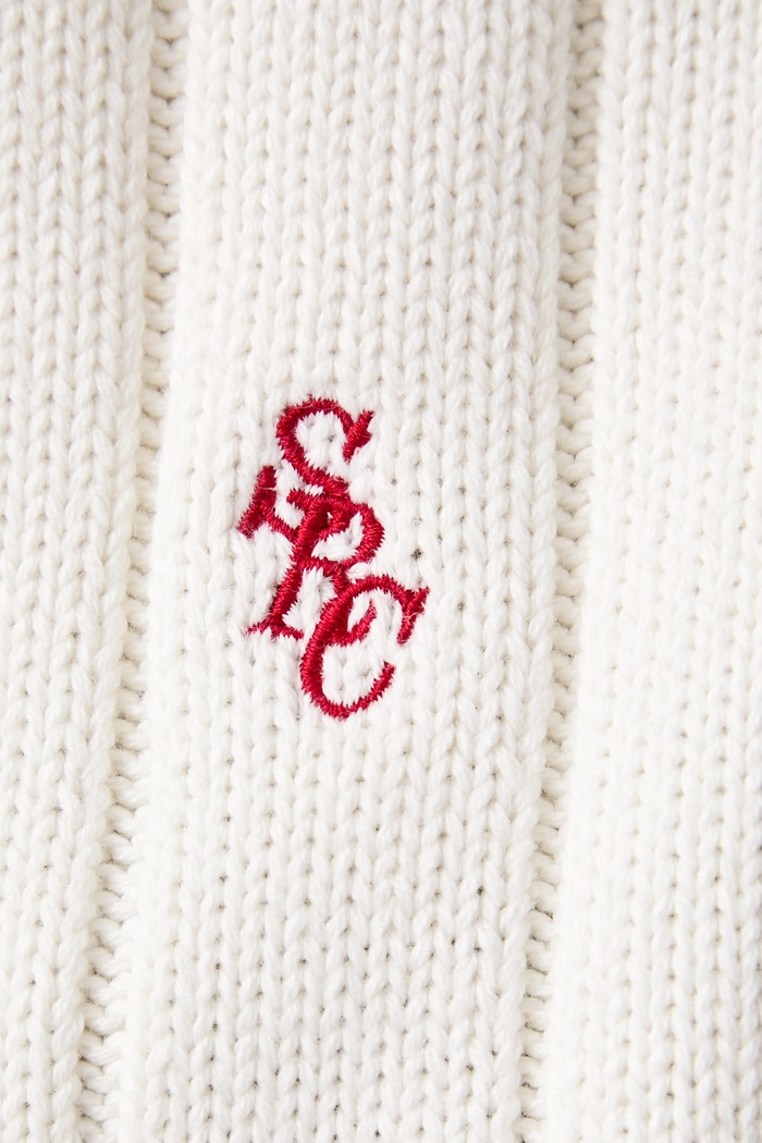 Sporty & Rich SRC Cricket sweter bawełniany damski WS11585302WH112