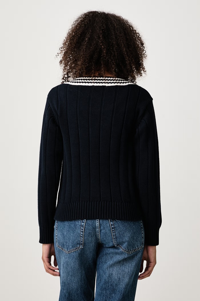 Odzież Sporty & Rich SRC Cricket sweter bawełniany damski WS11585302BL170 granatowy