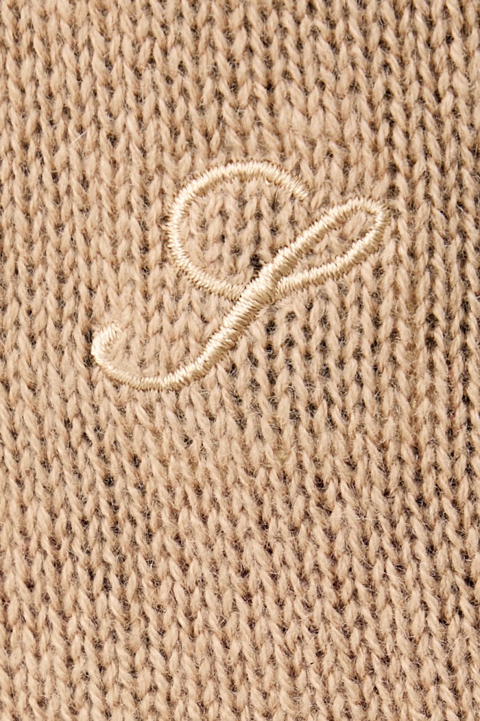 Sporty & Rich S Logo sweter z kaszmirem damski WS07485327BR24