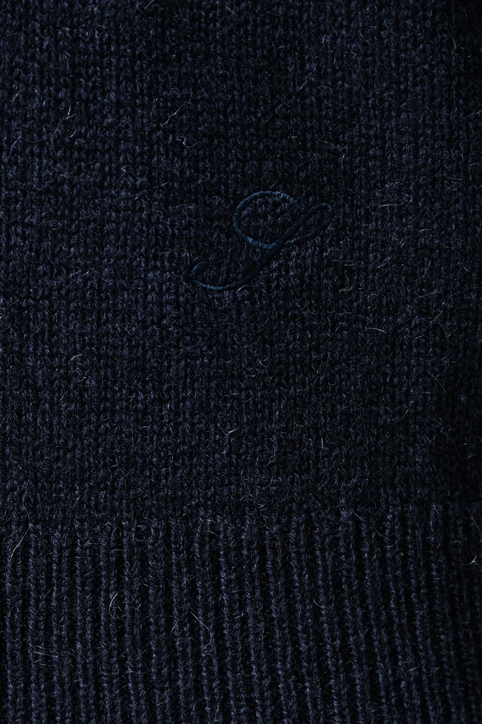 Sporty & Rich S Logo sweter z kaszmirem damski WS07485327BL106