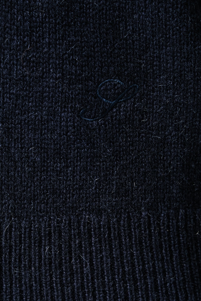 Sporty & Rich S Logo sweter z kaszmirem damski WS07485327BL106