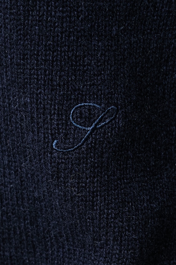 Sporty & Rich S Logo kardigan damski z kaszmirem WS07385327BL106