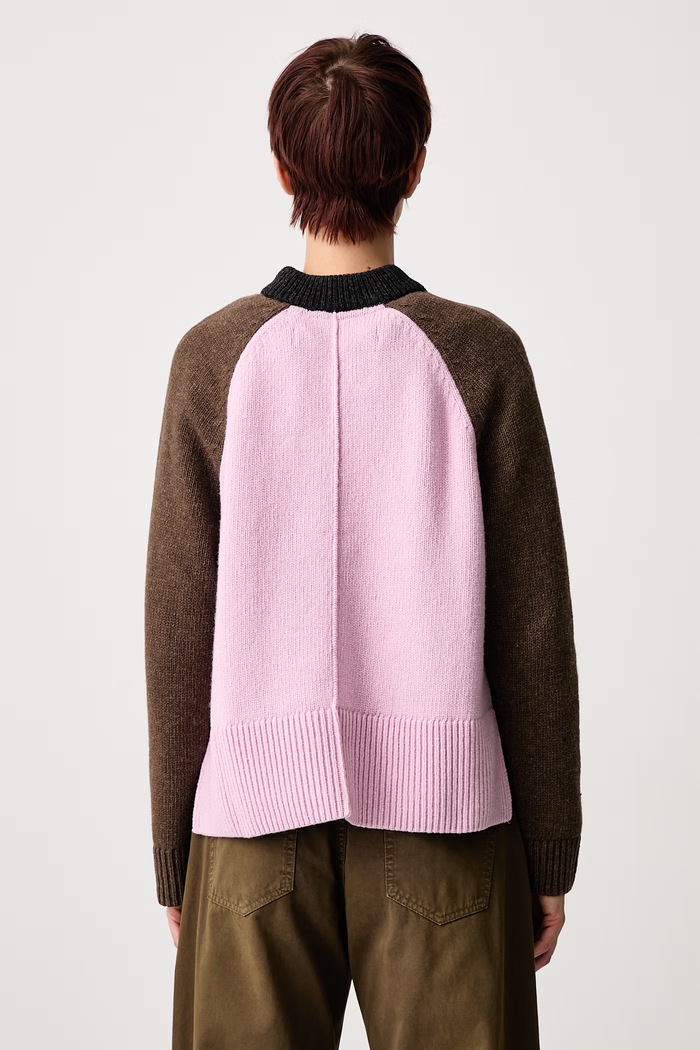 Odzież Barbour X PAUL SMITH sweter z wełną damski LKN1865BK11 czarny