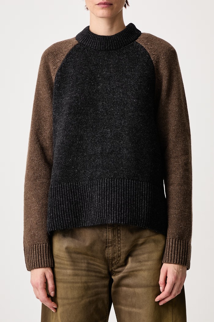 X PAUL SMITH sweter z wełną damski Barbour czarny LKN1865BK11
