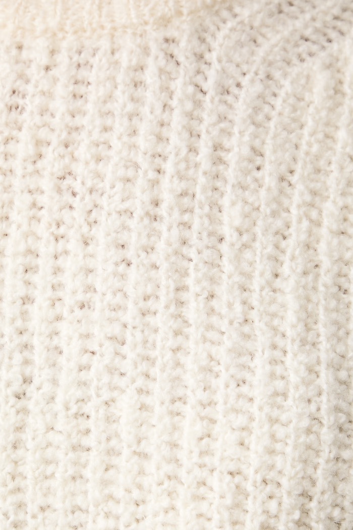 Sweter damski z wełną MICHAEL Michael Kors beżowy MF661JSML1