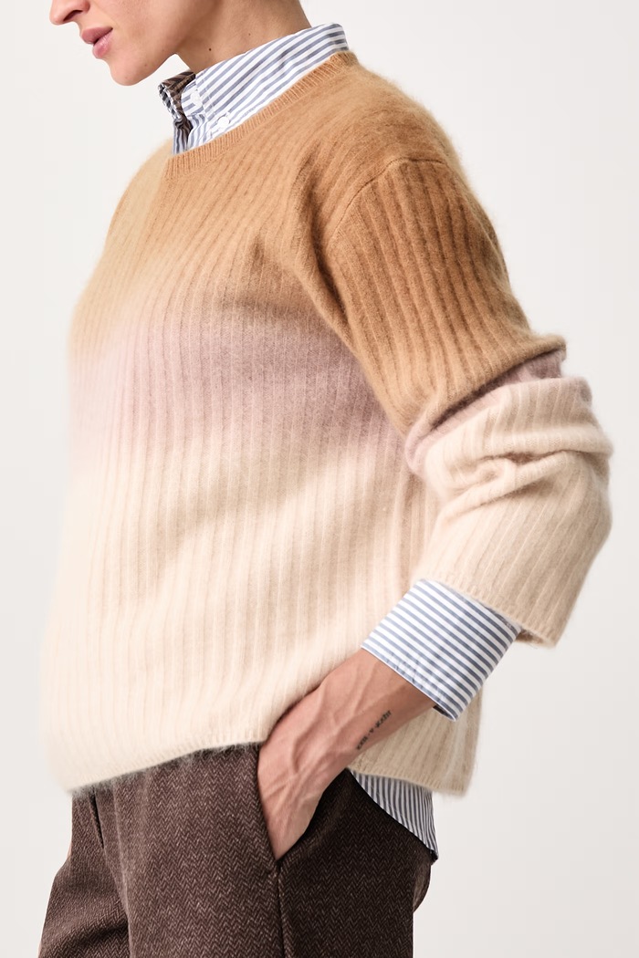 Sweter damski wełniany Jane rag & bone RG0O26F6MCA beżowy