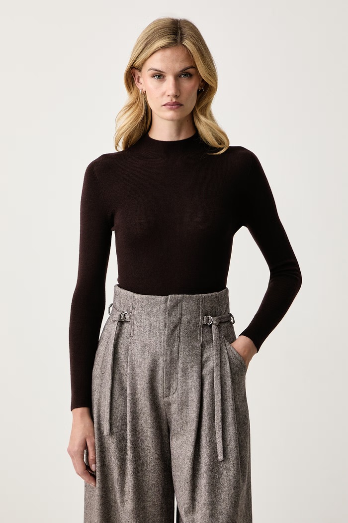 Isabelle Blanche Półgolf dziecięcy wełniany brązowy IS26FW.M219.F005