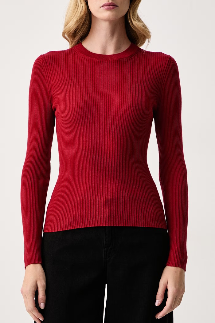 Sweter damski wełniany Isabelle Blanche IS26FW.M236.F012 czerwony