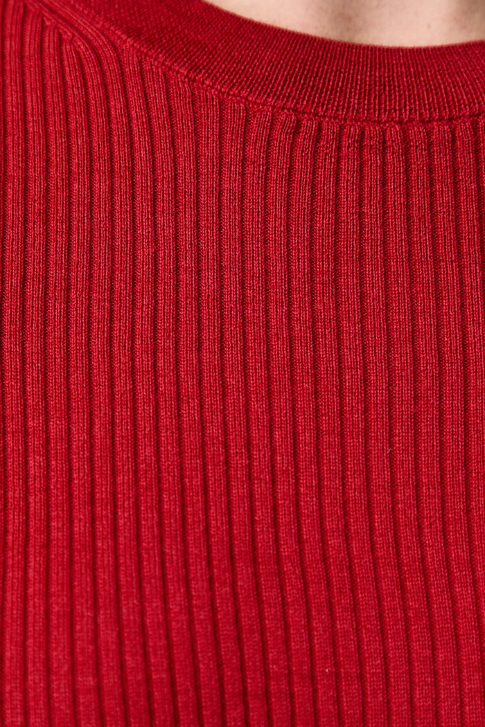 Sweter damski wełniany Isabelle Blanche czerwony IS26FW.M236.F012