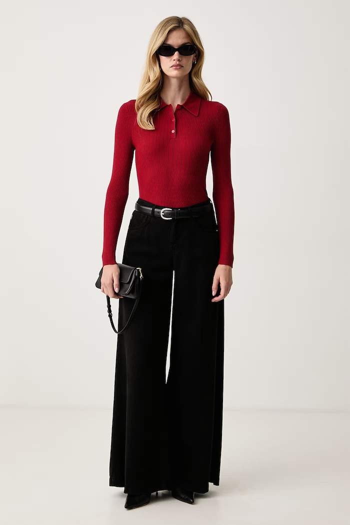 Isabelle Blanche Sweter damski wełniany IS26FW.M237.F012 czerwony AW26