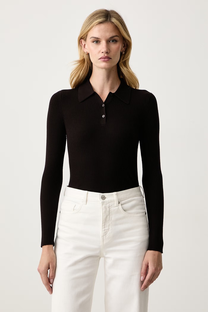 Isabelle Blanche Sweter damski wełniany brązowy IS26FW.M237.F012