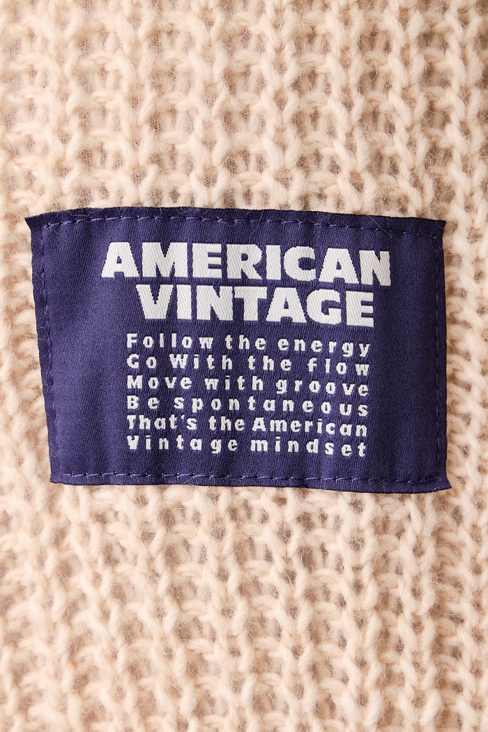 Кардиган жіночий з вовною CYROW American Vintage бежевий CYR19A