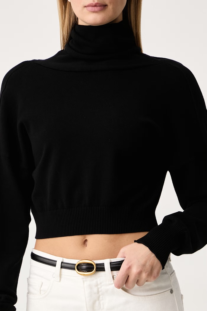 Sweter damski z wiskozą Twinset czarny 262TP3Q13