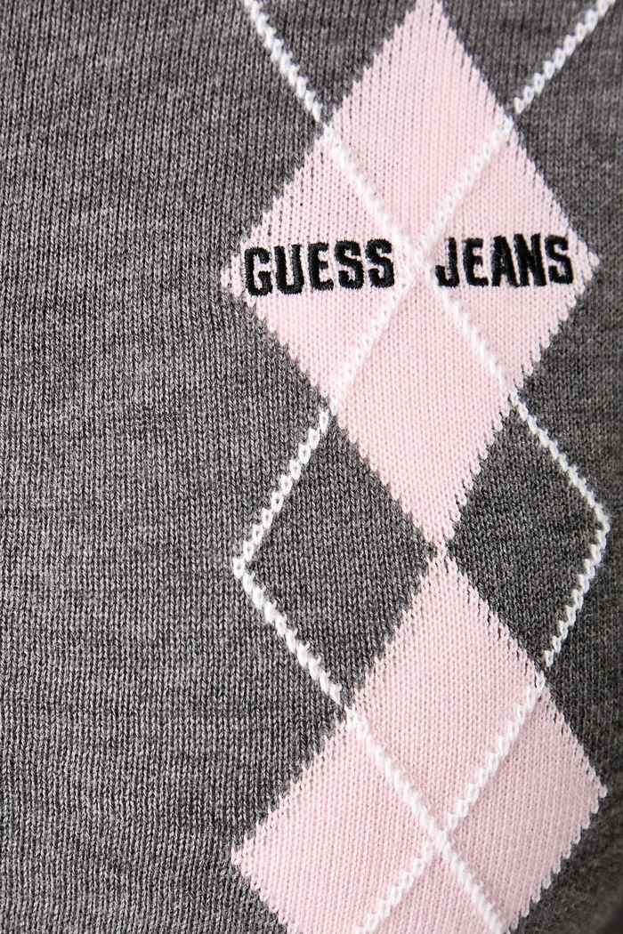 Ζακέτα γυναικεία με μαλλί Guess Jeans γκρί W6BR10.Z1253
