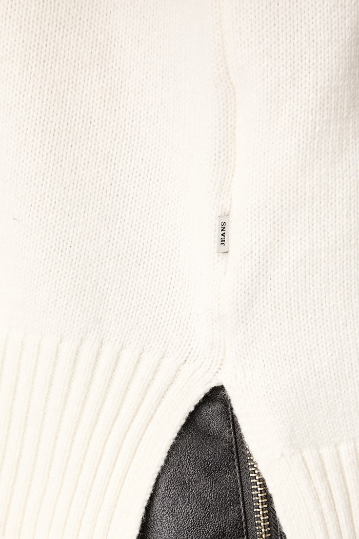 Poludolčevita za žene s dodatkom vune Guess Jeans bež W6BR09.Z1252