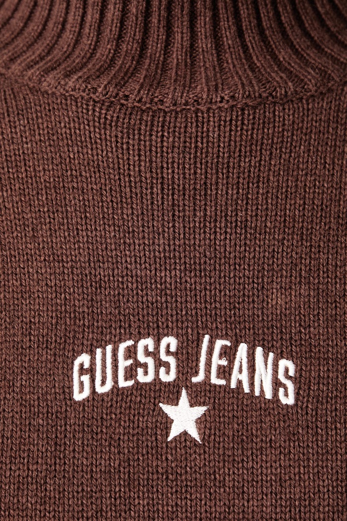 Poludolčevita za žene s dodatkom vune Guess Jeans smeđa W6BR09.Z1252