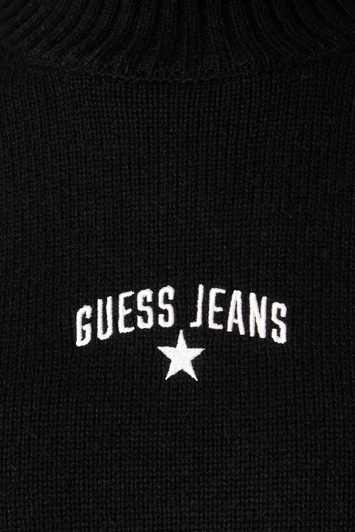 Poludolčevita ženska s dodatkom vune Guess Jeans crna W6BR09.Z1252