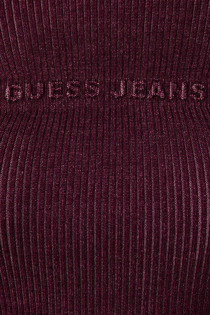 Sweter damski z wiskozy Guess Jeans bordowy W6BR04.Z1247