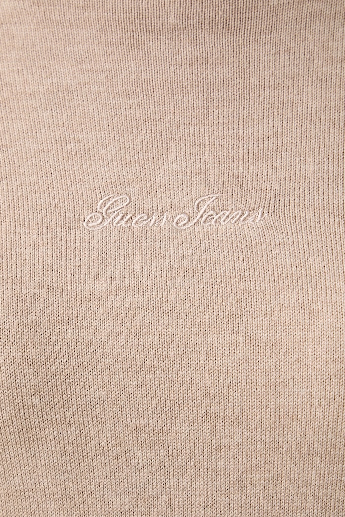 Гольф жіночий з додаванням шовку Guess Jeans бежевий W6BR03.Z1246