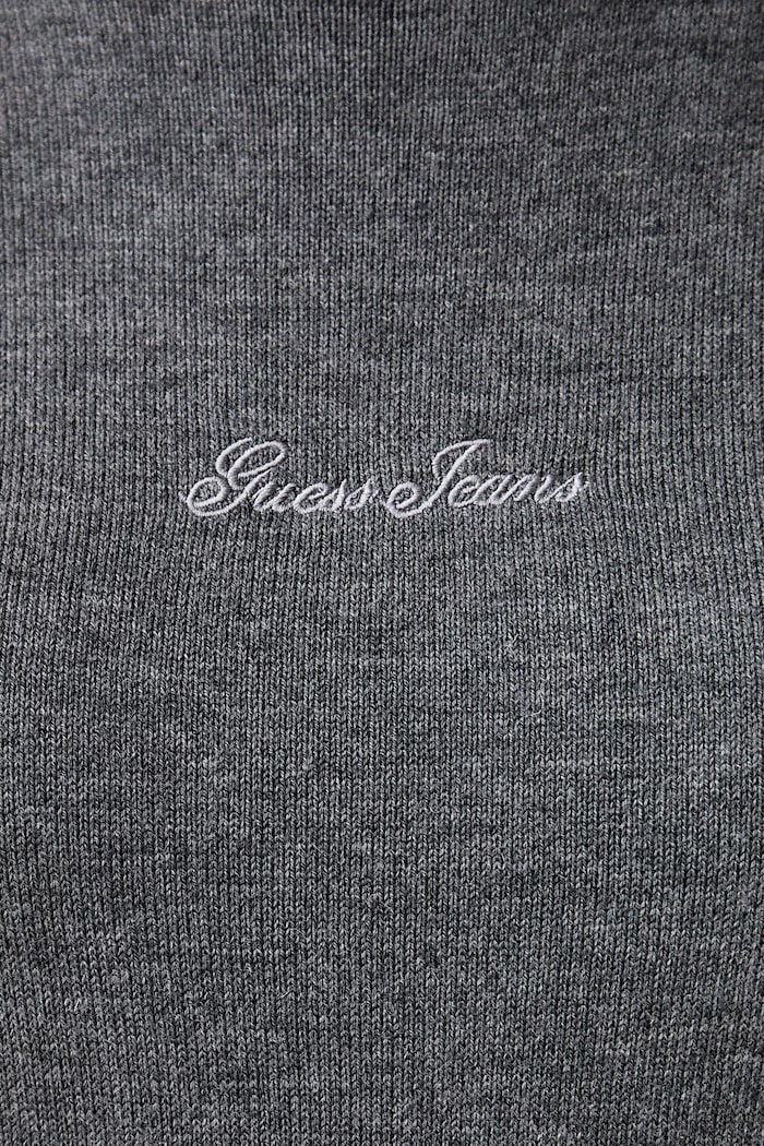 Guess Jeans Golf damski z dodatkiem jedwabiu W6BR03.Z1246 szary AW26
