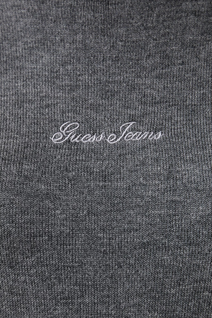 Guess Jeans Golf damski z dodatkiem jedwabiu W6BR03.Z1246 szary AW26