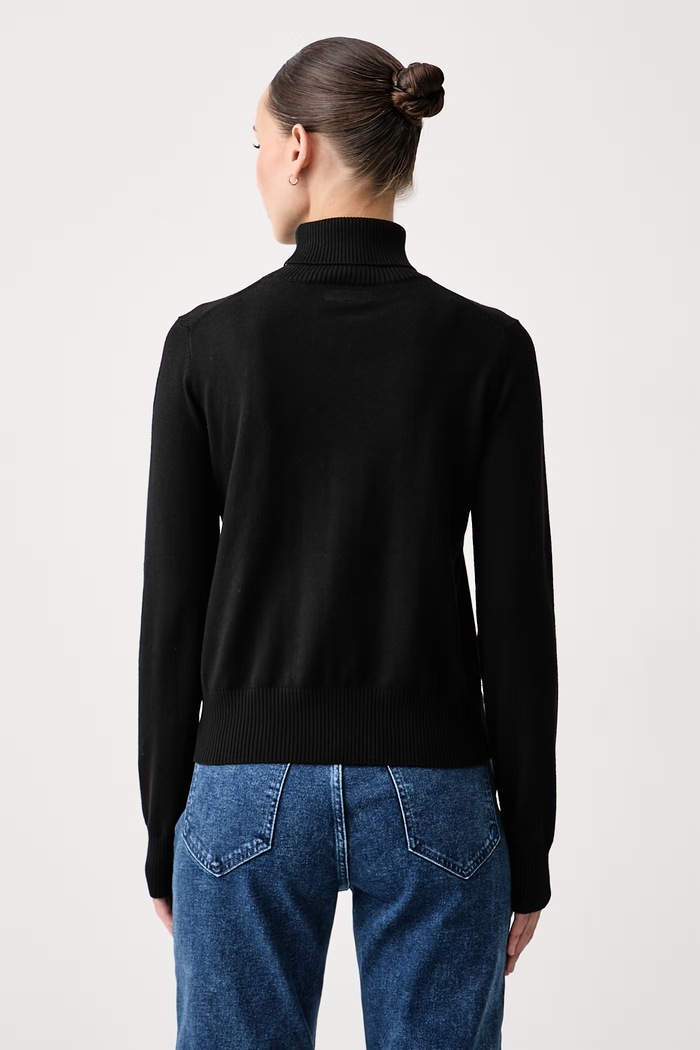 Одяг Guess Jeans Гольф жіночий з додаванням шовку W6BR03.Z1246 чорний
