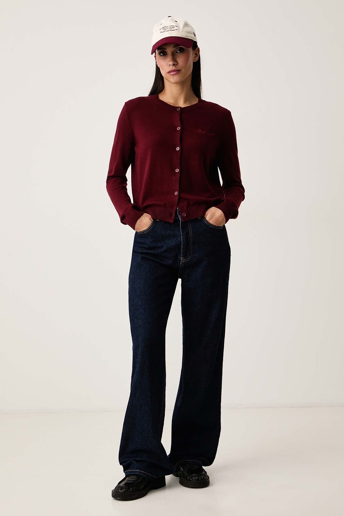 Guess Jeans Pentru femei W6BR02.Z1245 burgundia AW26