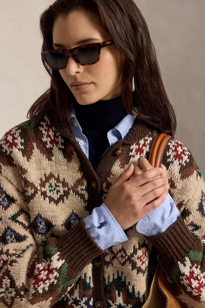 Kardigan damski wełniany Polo Ralph Lauren 211B23919 beżowy