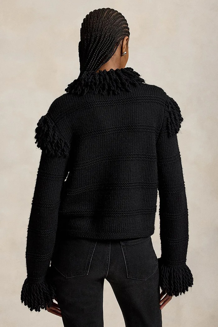 Polo Ralph Lauren Kardigan damski wełniany 211B23906 czarny AW26