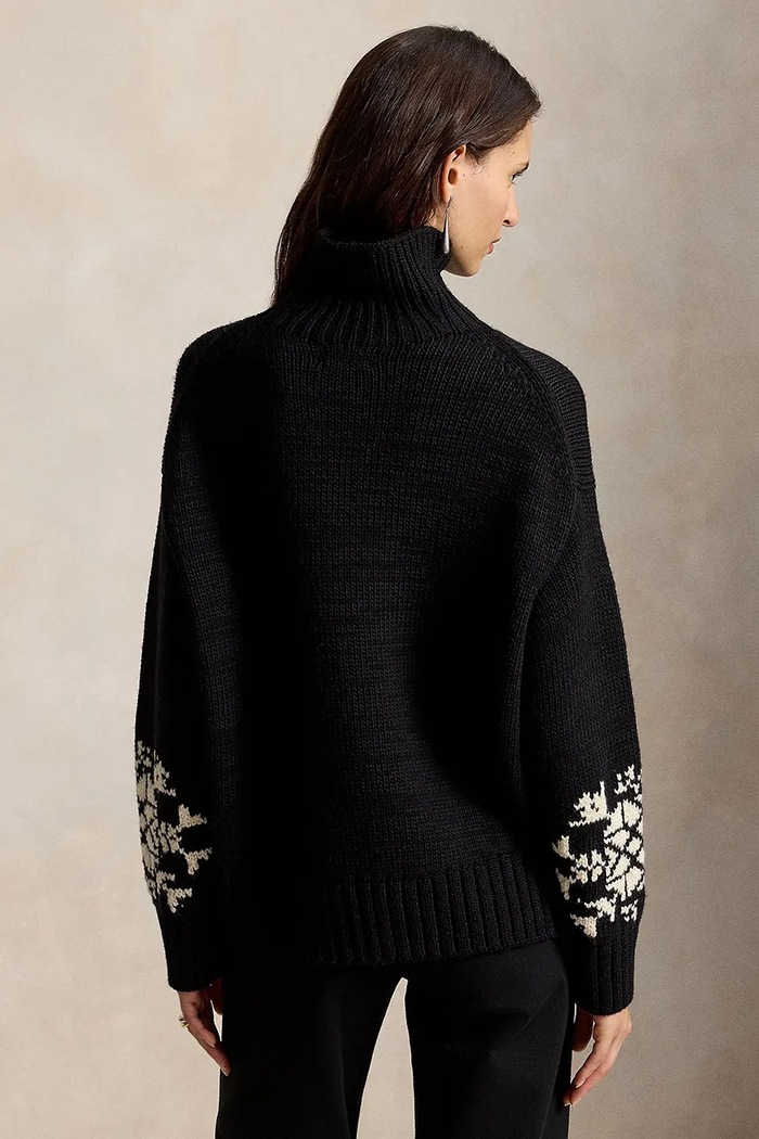 Polo Ralph Lauren Sweter wełniany damski 211B23923 czarny AW26