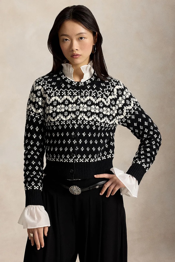 Polo Ralph Lauren Sweter damski z wełną czarny 211B23907