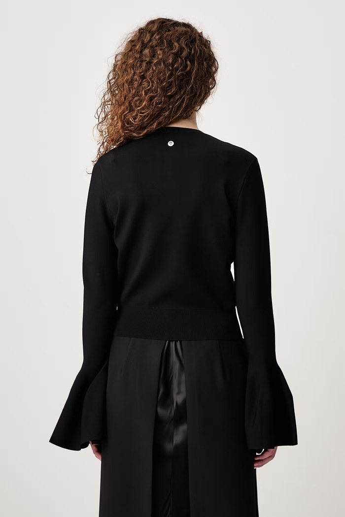 Odzież Stella McCartney Kardigan z wiskozą damski 6K13033S2662 czarny