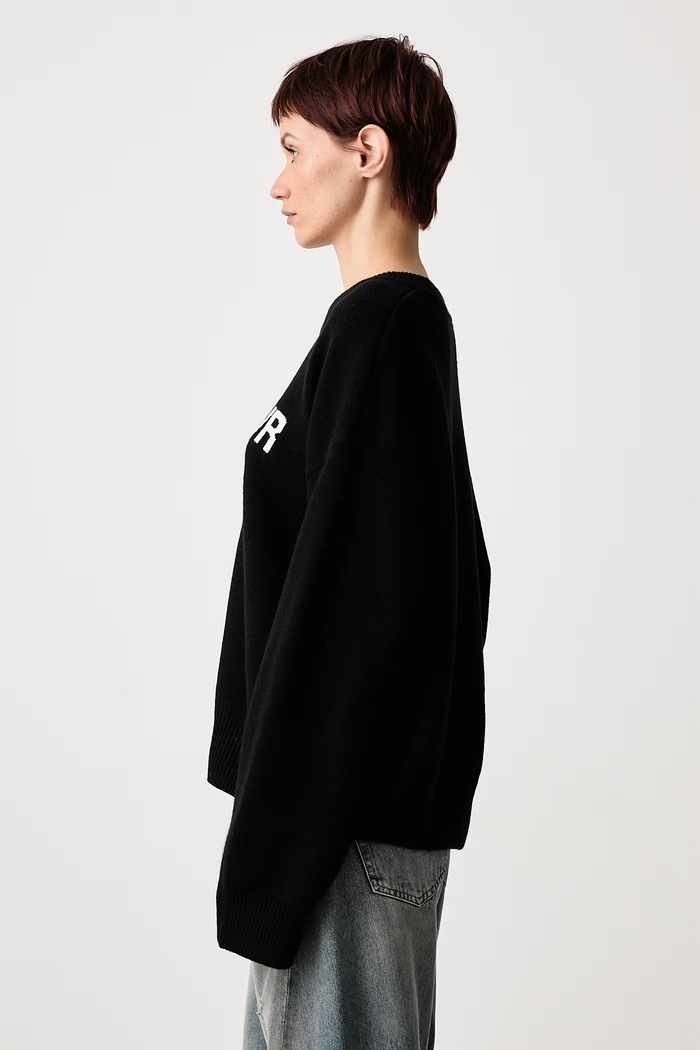 ELIAM V2 sweter wełniany damski WRSTBHVR U2326GT.M czarny