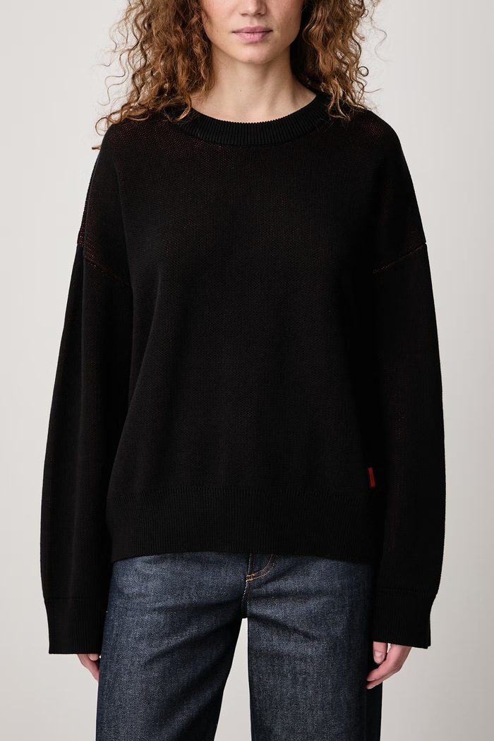 GARM sweter bawełniany damski WRSTBHVR czarny U2326AM.G