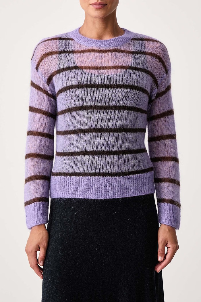Sweter damski z wełną Mos Mosh 183010 fioletowy