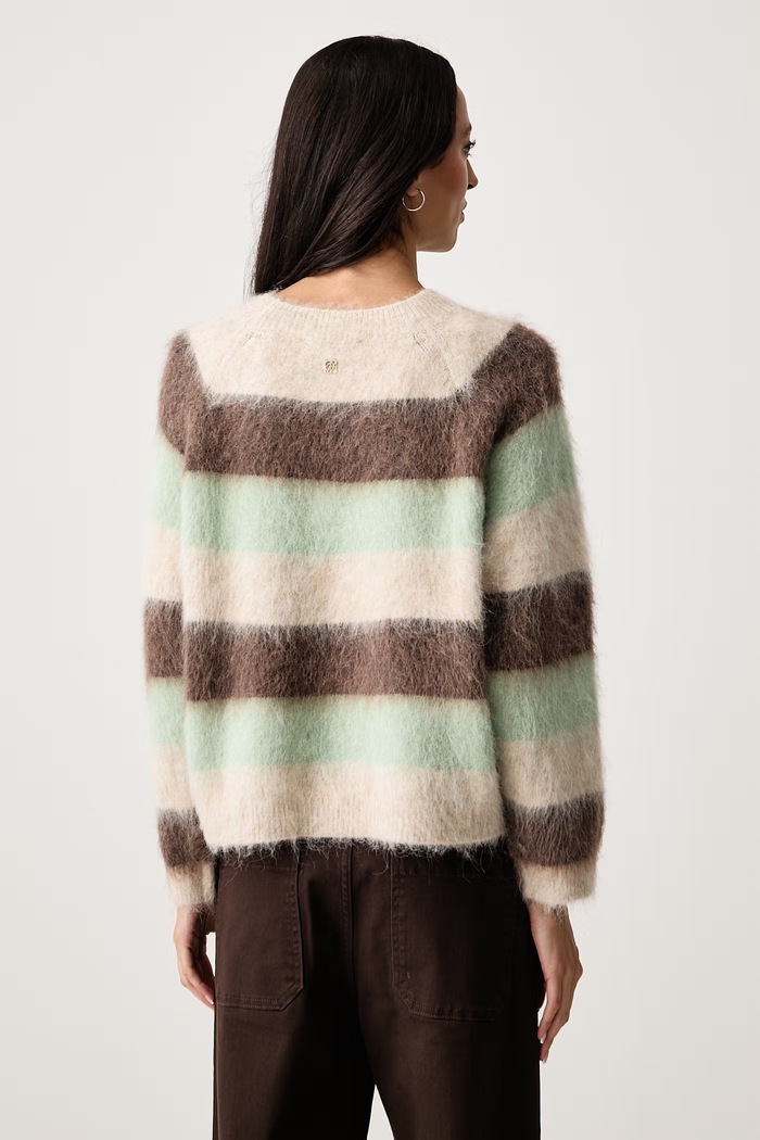 Odzież Mos Mosh Sweter damski z wełną 182780 zielony